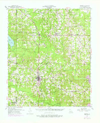 Bernice 1951 topographic map thumbnail