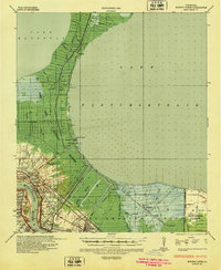 Bonnet Carre 1936 topographic map thumbnail