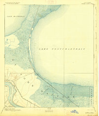 Bonnet Carre 1892 topographic map thumbnail