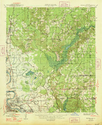 Bossier City 1948 topographic map thumbnail