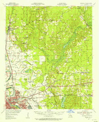 Bossier City 1955 topographic map thumbnail