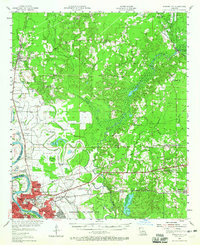 Bossier City 1955 topographic map thumbnail