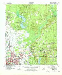 Bossier City 1978 topographic map thumbnail