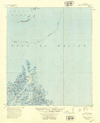Breton Island 1953 topographic map thumbnail