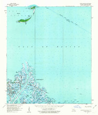 Breton Island 1958 topographic map thumbnail