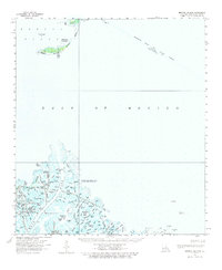 Breton Island 1958 topographic map thumbnail