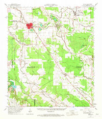 Bunkie 1966 topographic map thumbnail