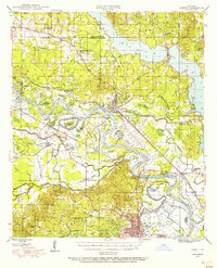 Campti 1944 topographic map thumbnail