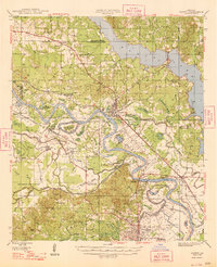 Campti 1948 topographic map thumbnail