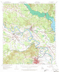 Campti 1957 topographic map thumbnail