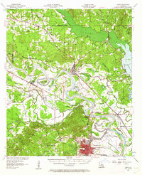 Campti 1957 topographic map thumbnail