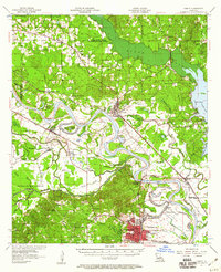 Campti 1957 topographic map thumbnail