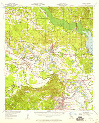 Campti 1957 topographic map thumbnail