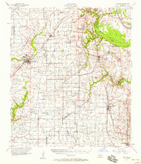 Carencro 1957 topographic map thumbnail