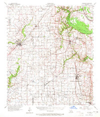 Carencro 1957 topographic map thumbnail