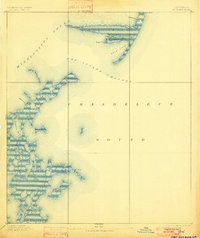 Cat Island 1893 topographic map thumbnail