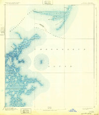 Cat Island 1893 topographic map thumbnail