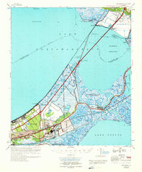 Chef Menteur 1969 topographic map preview