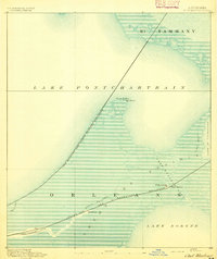 Chef Menteur 1892 topographic map thumbnail