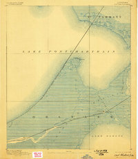 Chef Menteur 1892 topographic map preview