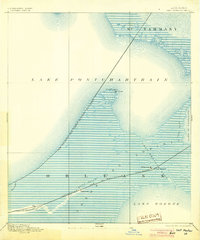Chef Menteur 1892 topographic map thumbnail