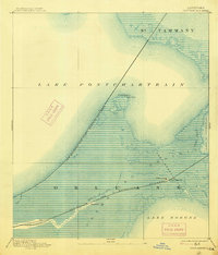 Chef Menteur 1892 topographic map preview