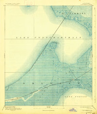 Chef Menteur 1892 topographic map preview