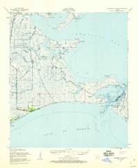 Cheniere Au Tigre 1951 topographic map thumbnail