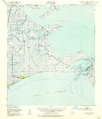 Cheniere Au Tigre 1951 topographic map thumbnail