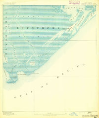 Cheniere Caminada topographic map thumbnail