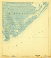 Cheniere Caminada 1892 topographic map thumbnail