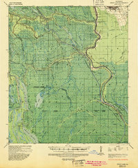 Chicot Lake 1935 topographic map thumbnail