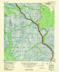 Chicot Lake 1954 topographic map thumbnail