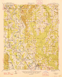 Coushatta 1948 topographic map thumbnail