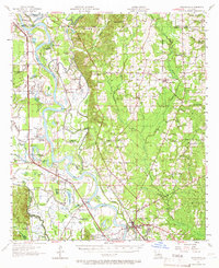 Coushatta 1957 topographic map thumbnail