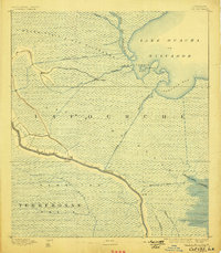 Cut-Off 1892 topographic map thumbnail