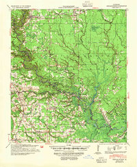 Denham Springs 1939 topographic map thumbnail