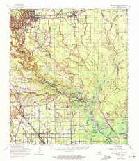Denham Springs 1963 topographic map thumbnail