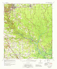 Denham Springs 1965 topographic map thumbnail