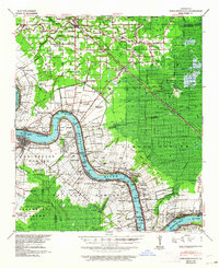 Donaldsonville 1939 topographic map thumbnail