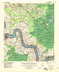 Donaldsonville 1939 topographic map thumbnail