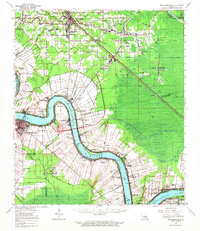 Donaldsonville 1962 topographic map thumbnail