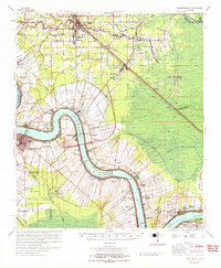 Donaldsonville 1965 topographic map thumbnail