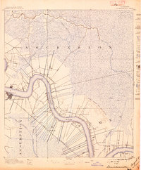 Donaldsonville 1892 topographic map thumbnail