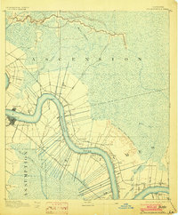 Donaldsonville 1892 topographic map thumbnail