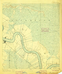 Donaldsonville 1892 topographic map thumbnail