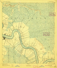 Donaldsonville 1892 topographic map thumbnail