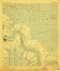 Donaldsonville 1892 topographic map thumbnail