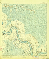 Donaldsonville 1892 topographic map thumbnail