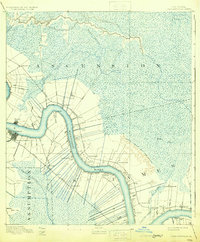 Donaldsonville 1892 topographic map thumbnail